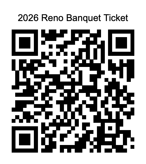 QR code to purchase a 2026 NSFRC Reno Banquet ticket for $25